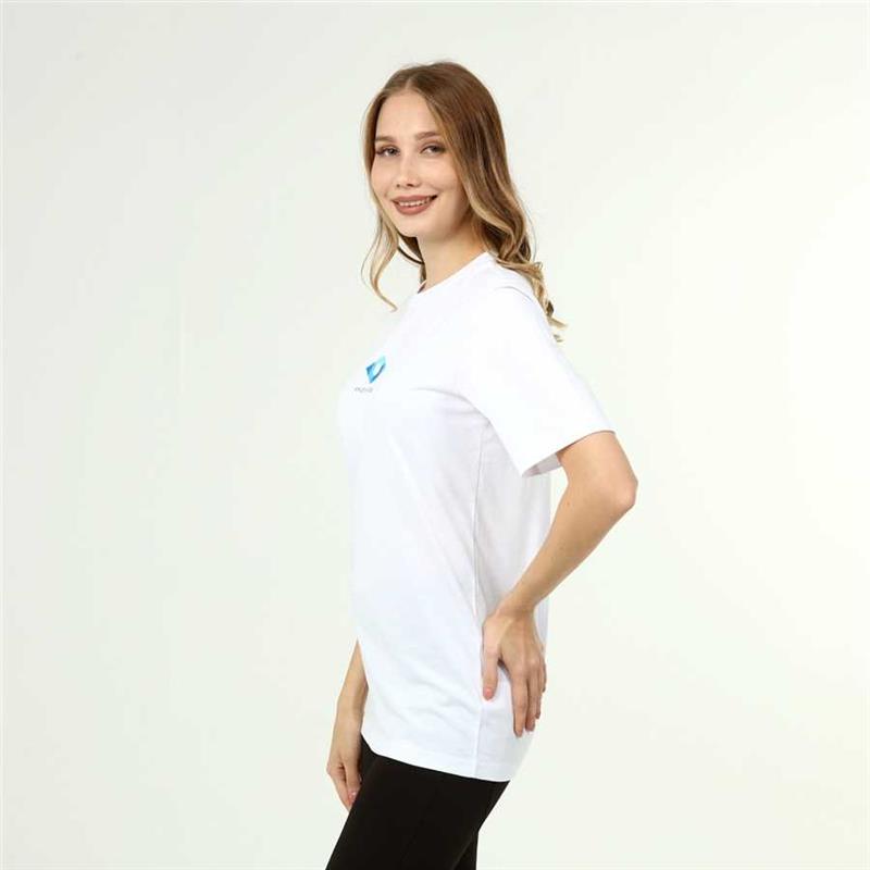 T-shirt blanc en coton Active Style pour femmes